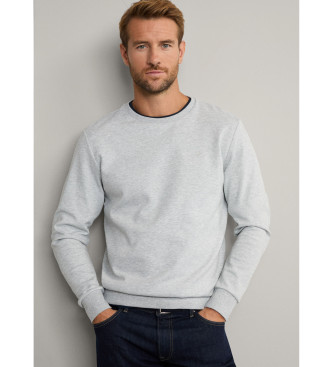 Hackett London Sweatshirt cinzenta de corte clssico