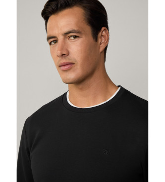 Hackett London Sudadera fit clsico negro