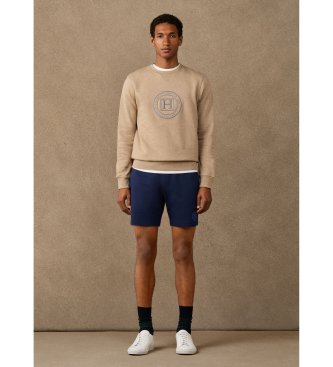 Hackett London Felpa H Crew beige