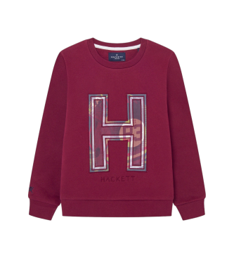 Hackett London Sudadera H Graphic granate