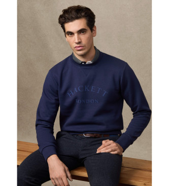 Hackett London Felpa Heritage Essential Navy