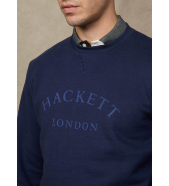 Hackett London Felpa Heritage Essential Navy