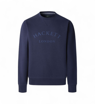 Hackett London Felpa Heritage Essential Navy