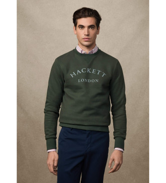 Hackett London Felpa essenziale Green Heritage
