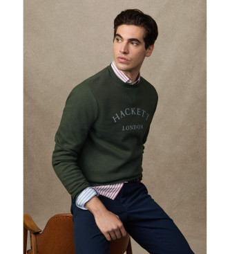 Hackett London Felpa essenziale Green Heritage