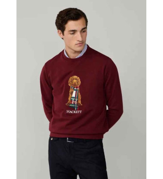 Hackett London Sudadera Heritage Harry granate