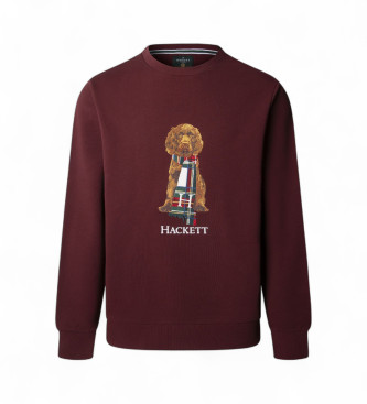 Hackett London Sudadera Heritage Harry granate