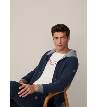 Hackett London Bluza Heritage Hb Jacq navy