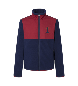 Hackett London Heritage Sweatshirt Nbr Flc Fz navy