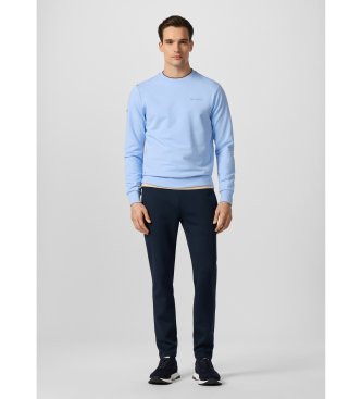 Hackett London Felpa girocollo blu Hs Essential