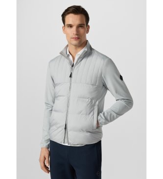 Hackett London Felpa grigia Hs Solstice Hybrid