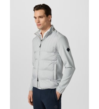 Hackett London Felpa grigia Hs Solstice Hybrid
