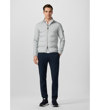 Hackett London Felpa grigia Hs Solstice Hybrid