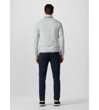 Hackett London Felpa grigia Hs Solstice Hybrid