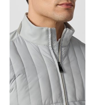 Hackett London Felpa grigia Hs Solstice Hybrid