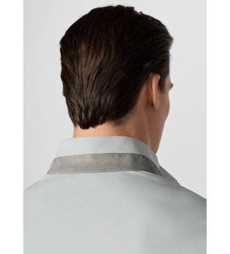 Hackett London Felpa grigia Hs Solstice Hybrid