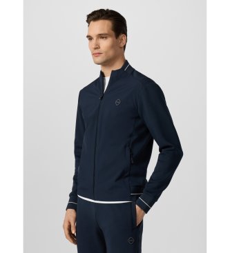 Hackett London Felpa blu navy Hs Tech Track