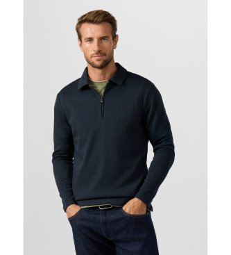 Hackett London felpa polo con zip e logo waffle mairno