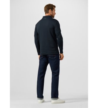 Hackett London felpa polo con zip e logo waffle mairno