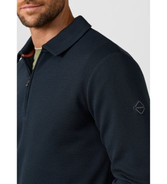 Hackett London felpa polo con zip e logo waffle mairno