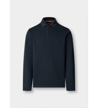 Hackett London felpa polo con zip e logo waffle mairno