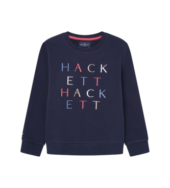 Hackett London Sweatshirt Letters navy