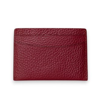 Hackett London Porte-cartes en cuir Colour bordeaux