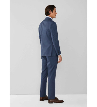 Hackett London Costume en laine  carreaux bleus