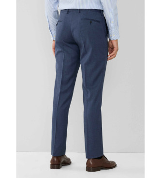 Hackett London Costume en laine  carreaux bleus