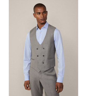 Hackett London Grijs wollen vest