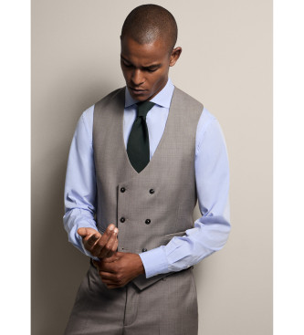 Hackett London Grijs wollen vest