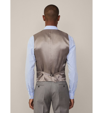 Hackett London Grijs wollen vest