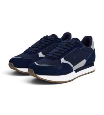 Hackett London Baskets en daim Vector Device marine