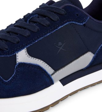 Hackett London Baskets en daim Vector Device marine