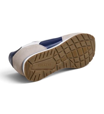Hackett London Baskets en daim Vector Device beige