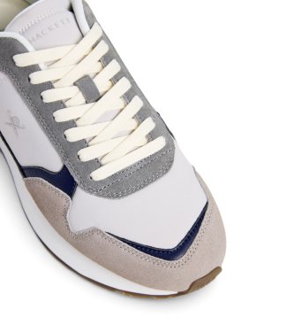 Hackett London Baskets en daim Vector Device beige