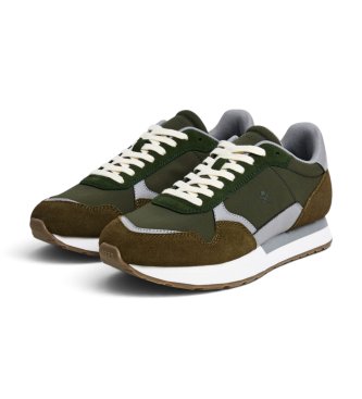 Hackett London Chaussures en daim Vector Device vert