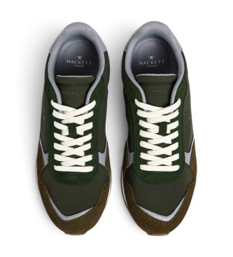 Hackett London Chaussures en daim Vector Device vert