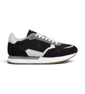 Hackett London Baskets en daim Vector Device noir