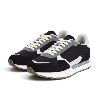 Hackett London Baskets en daim Vector Device noir