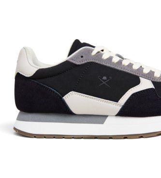 Hackett London Baskets en daim Vector Device noir