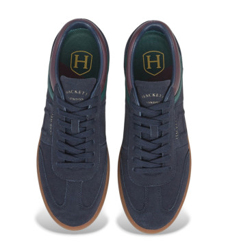 Hackett London Leder Turnschuhe Beck Ivy navy