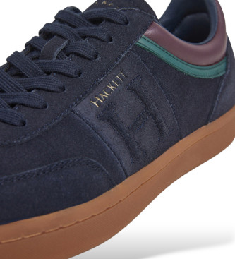 Hackett London Leder Turnschuhe Beck Ivy navy