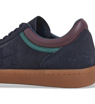 Hackett London Leder Turnschuhe Beck Ivy navy