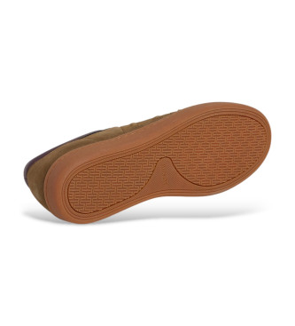 Hackett London Leder Turnschuhe Beck Ivy braun