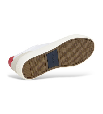 Hackett London Blake Dean usnjene superge bele barve