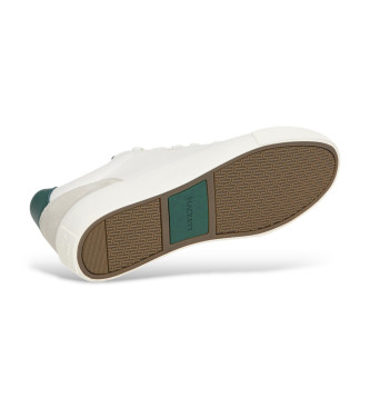 Hackett London Blake Dean usnjene superge bele barve