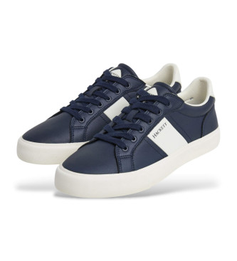 Hackett London Zapatillas de piel Blake Mix azul