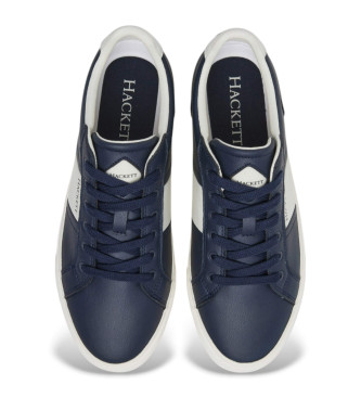 Hackett London Baskets en cuir bleu Blake Mix