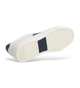 Hackett London Baskets en cuir Blake Mix blanc, bleu